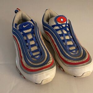 Nike Air Max 97 Sneakers - Blue and Red US 921826-404 Men’s Size 10